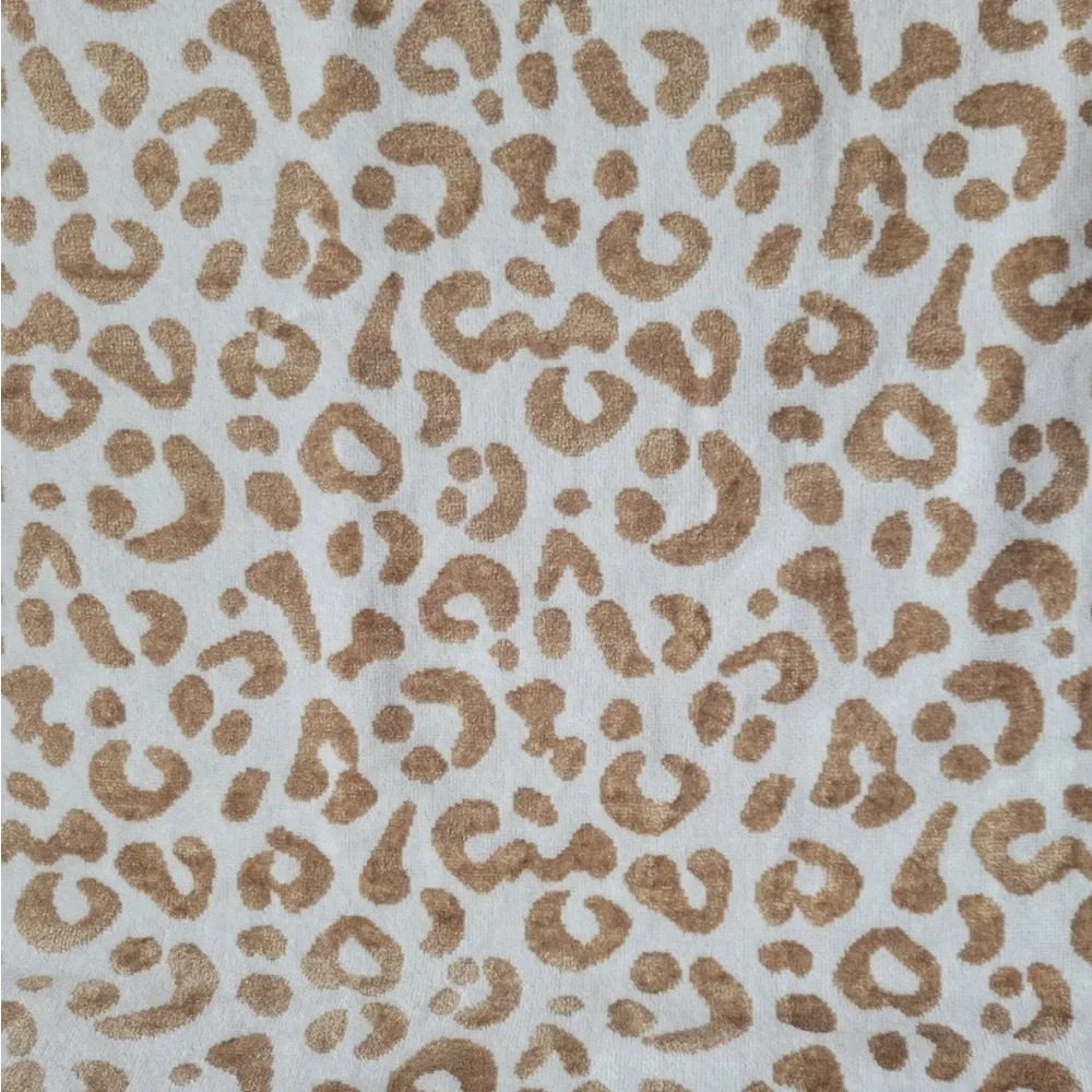 🆕 Leopard Beach Towel Ivory Gold